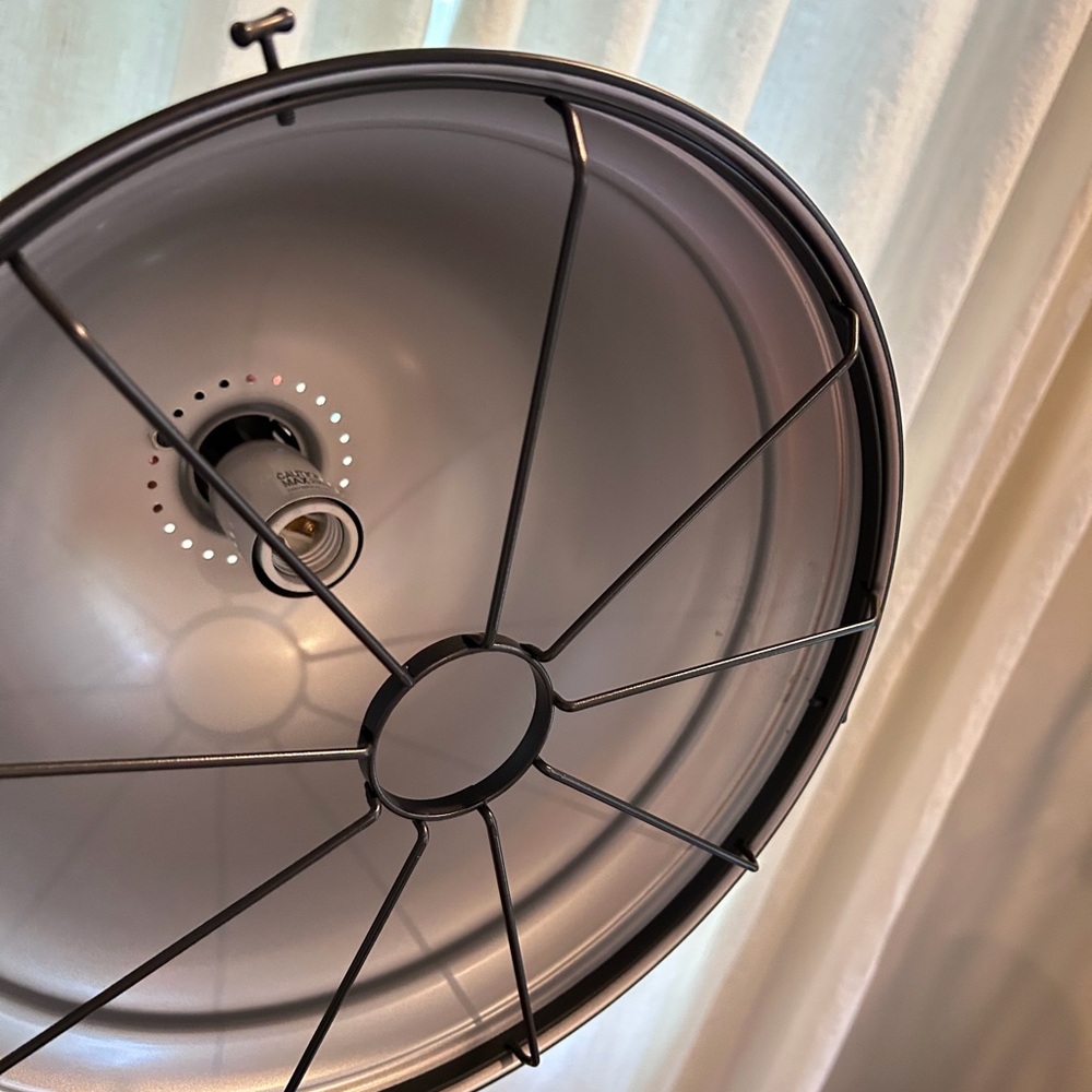 Industrial Matte Black Pendant Light Fixture - Picture 2 of 5